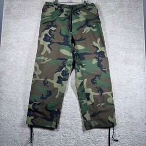 US Military ECWCS Gen I Gore-Tex Woodland Camo Trousers Medium Regular Devil Dog